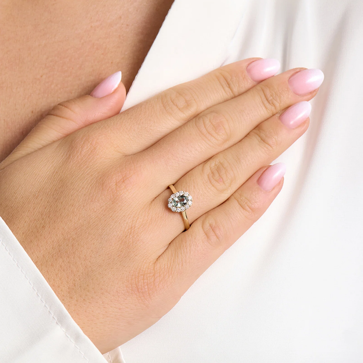 Mads Z - Pastello Elegante ring i 14 kt. med safir og brillanter - 1546003