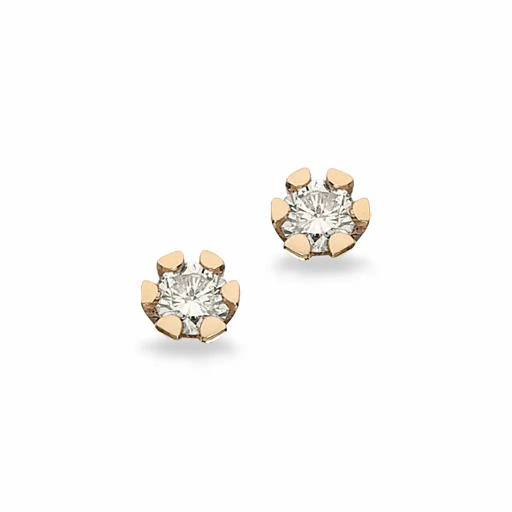 Vida - Guld øreringe med diamanter 0,10ct - 1813,10
