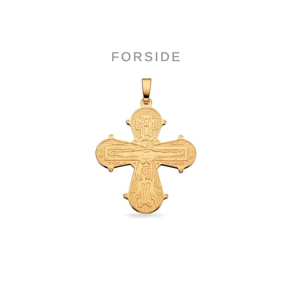 Scrouples - Dagmarkors i 8 kt. guld med De 5, 25 x 22 mm - 20253s