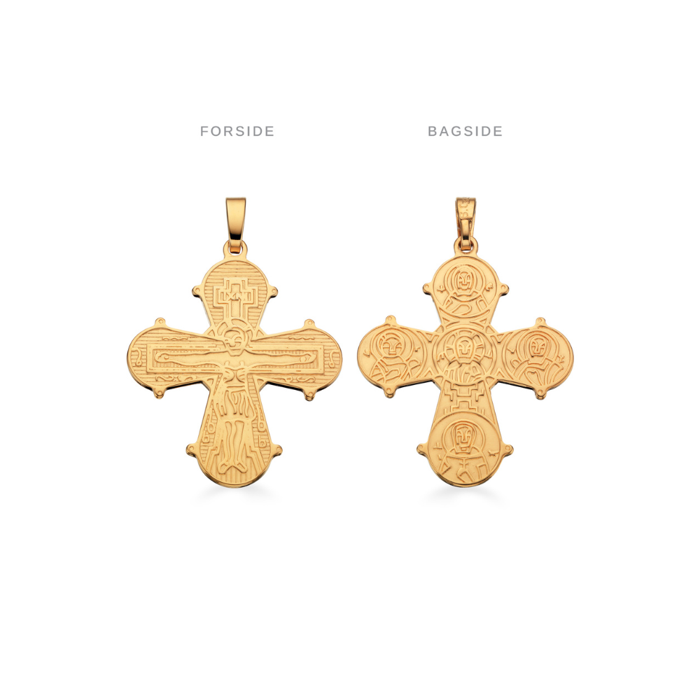 Scrouples - Dagmarkors i 8 kt. guld med De 5, 21 x 19 mm - 20233s