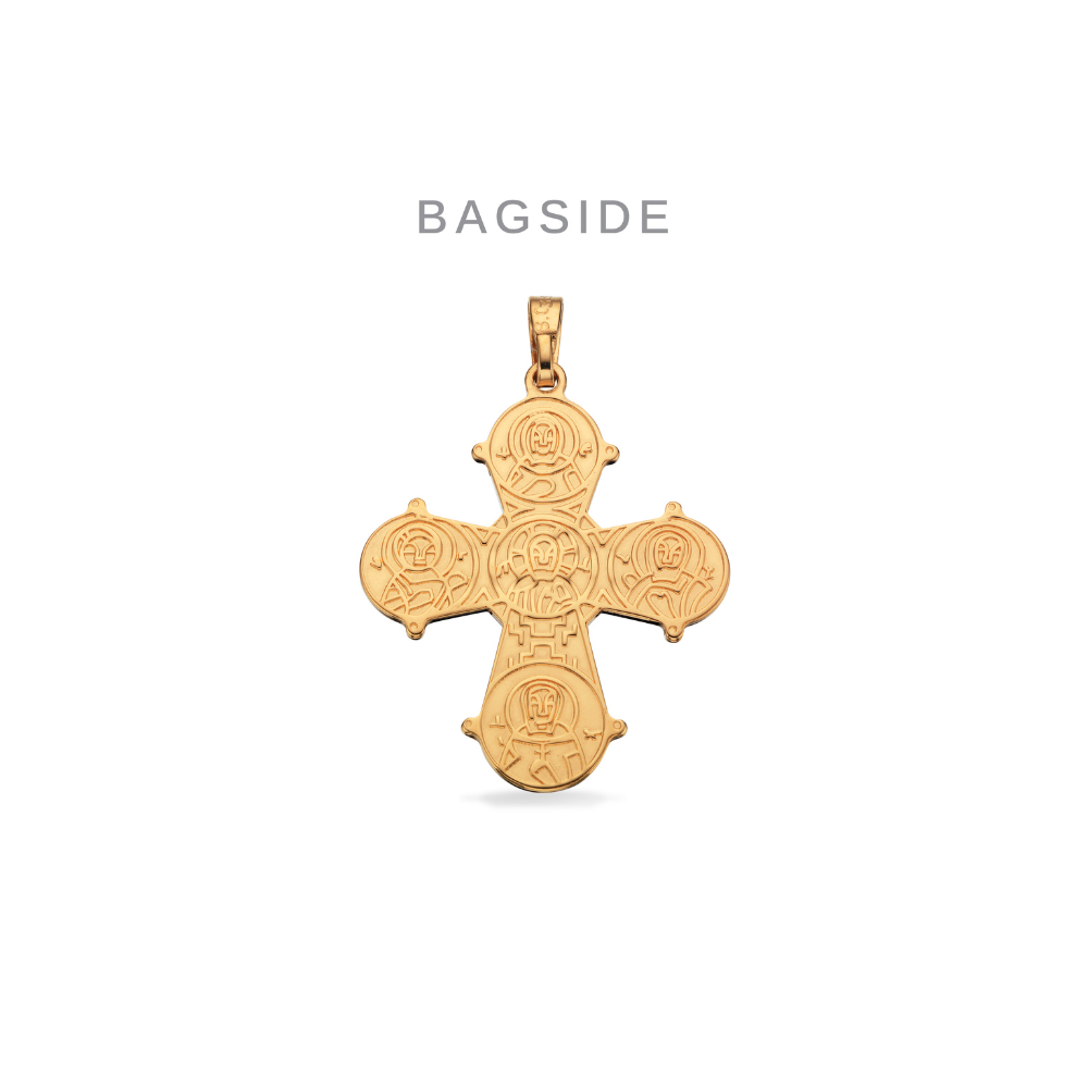 Scrouples - Dagmarkors i 8 kt. guld med De 5, 25 x 22 mm - 20253s
