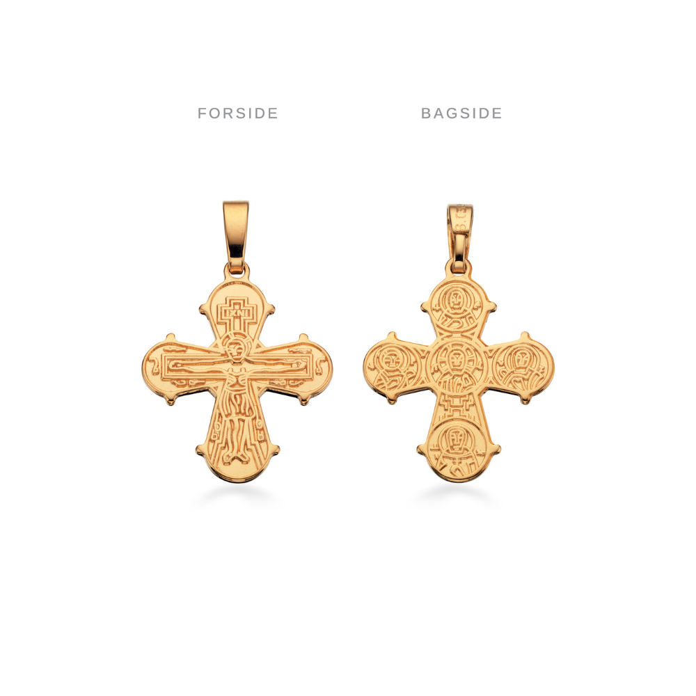Scrouples - Dagmarkors i 8 kt. guld med De 5, 17 x 16 mm - 20243s