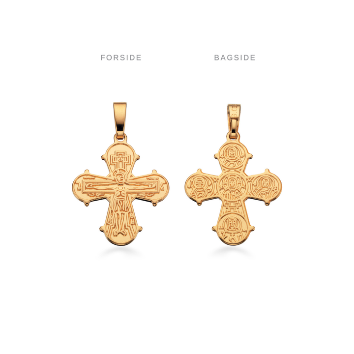 Scrouples - Dagmarkors i 8 kt. guld med De 5, 17 x 16 mm - 20243s