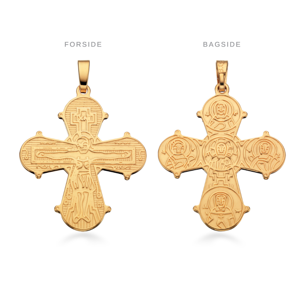 Scrouples - Dagmarkors i 8 kt. guld med De 5, 25 x 22 mm - 20253s