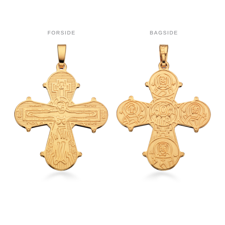 Scrouples - Dagmarkors i 8 kt. guld med De 5, 25 x 22 mm - 20253s