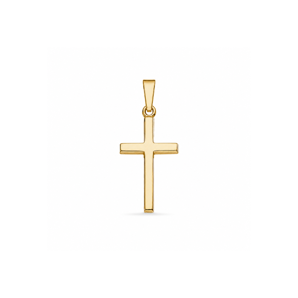 Scrouples - Klassisk kors i 8 karat guld, 20x13mm - 208713s