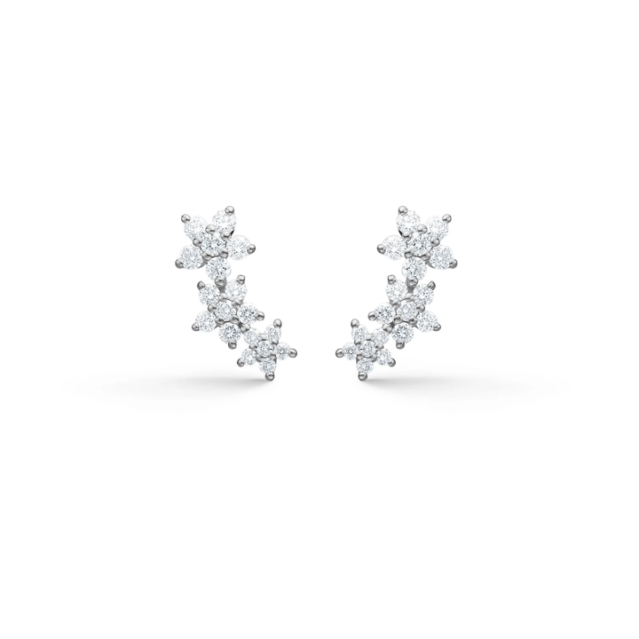 Mads Z - Céleste earclimber i sølv med stjerner og zirkonia - 2117142