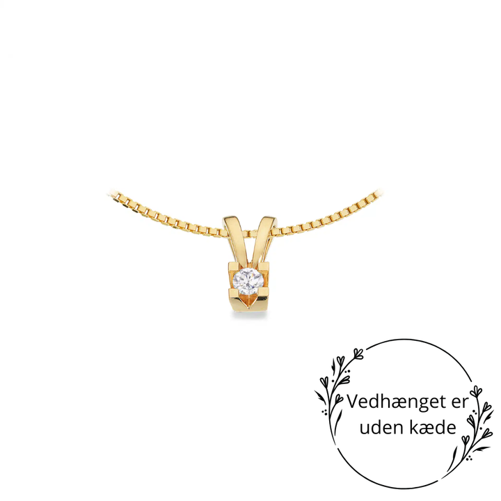 Scrouples - Kleopatra guld vedhæng med 0,10ct diamant