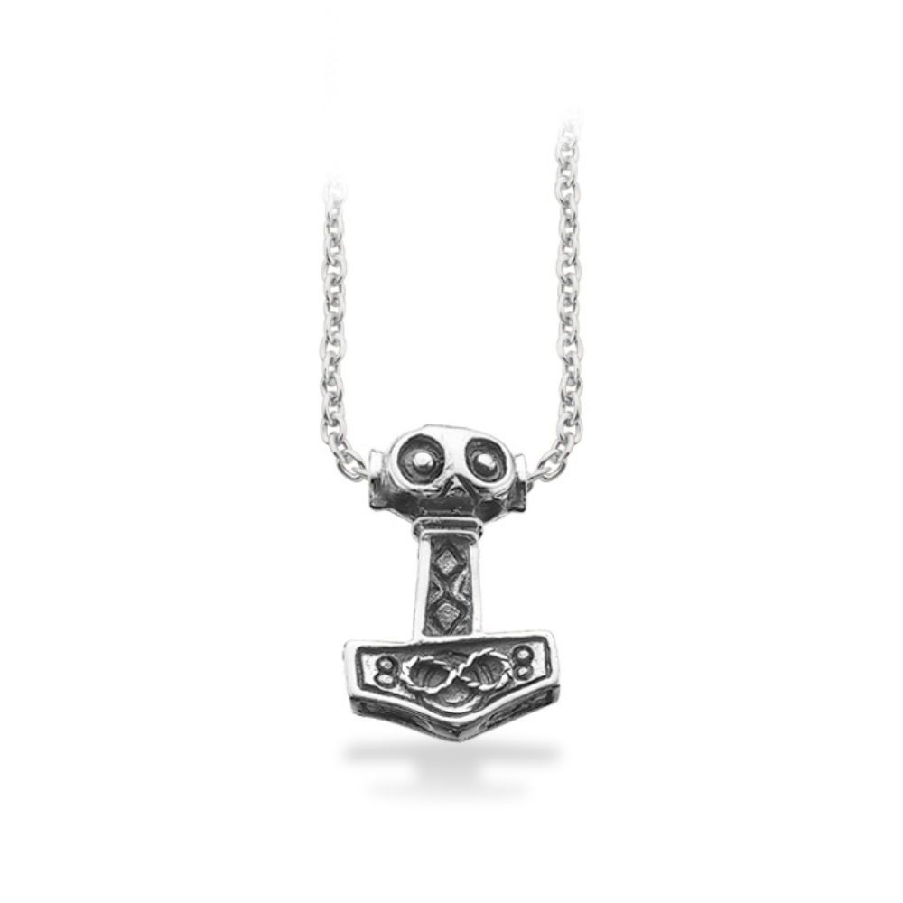 Scrouples - Halskæde i sølv med Thors hammer, 22x13 mm - 215352s