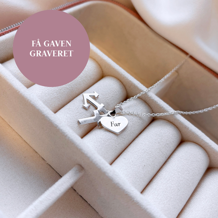 Scrouples - Tro, Håb og Kærlighed sølv halskæde - 224182