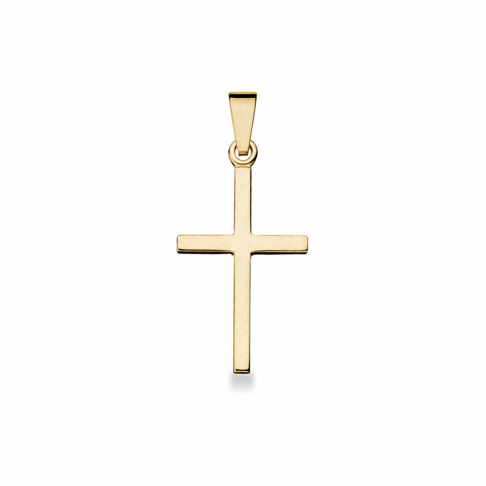 Scrouples - Klassisk kors i 8 karat guld, 19x13mm - 26363s