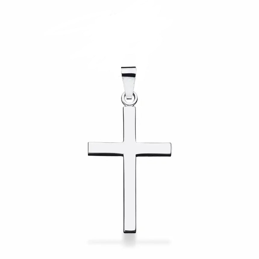 Sølv kors i målet 25x16 mm. Kors vedhænget er en god konfirmationsgave til en dreng