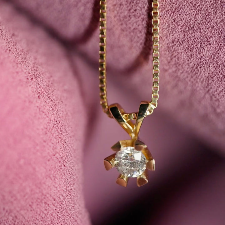 Vida - Guldvedhæng med diamant 0,25ct - 2813,25