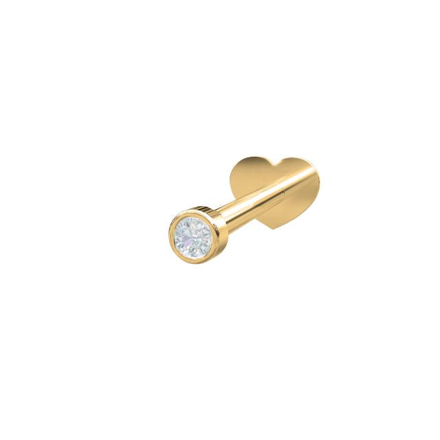 Nordahl - 14kt ørestik med diamant - 30140080500