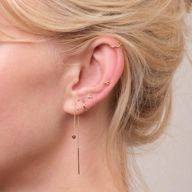 Nordahl - 14kt ørestik med diamant - 30140080500