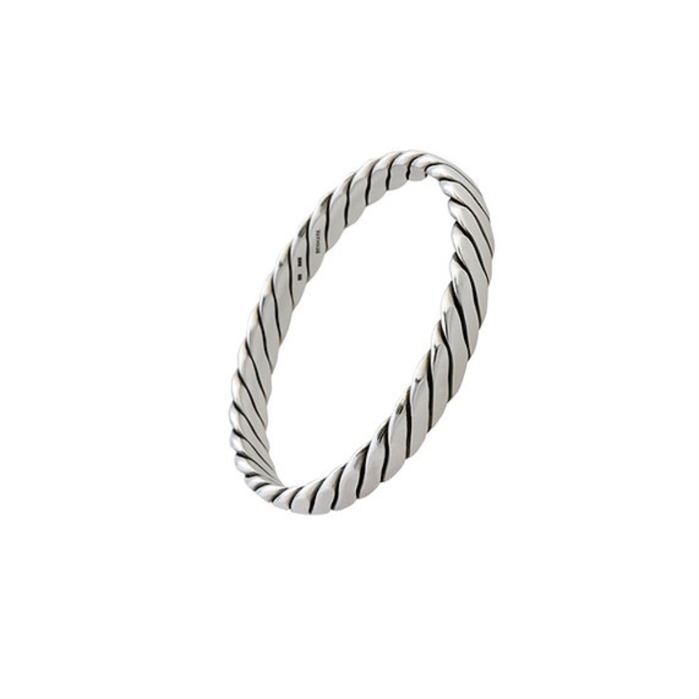 Randers Sølv - Armring i sølv med snoet design - 33601
