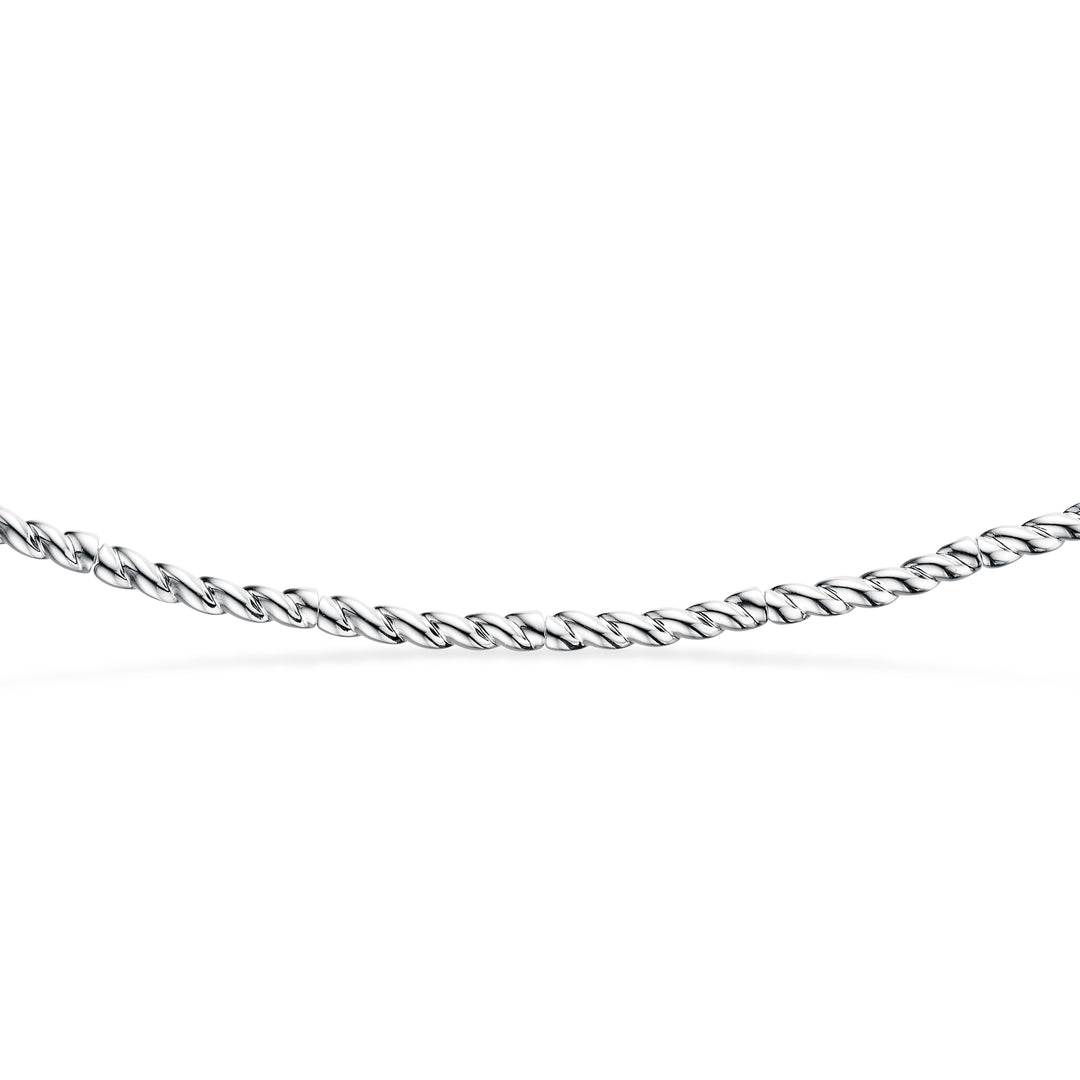 Scrouples - Snoet sølv armbånd fra scrouples - 37792,18