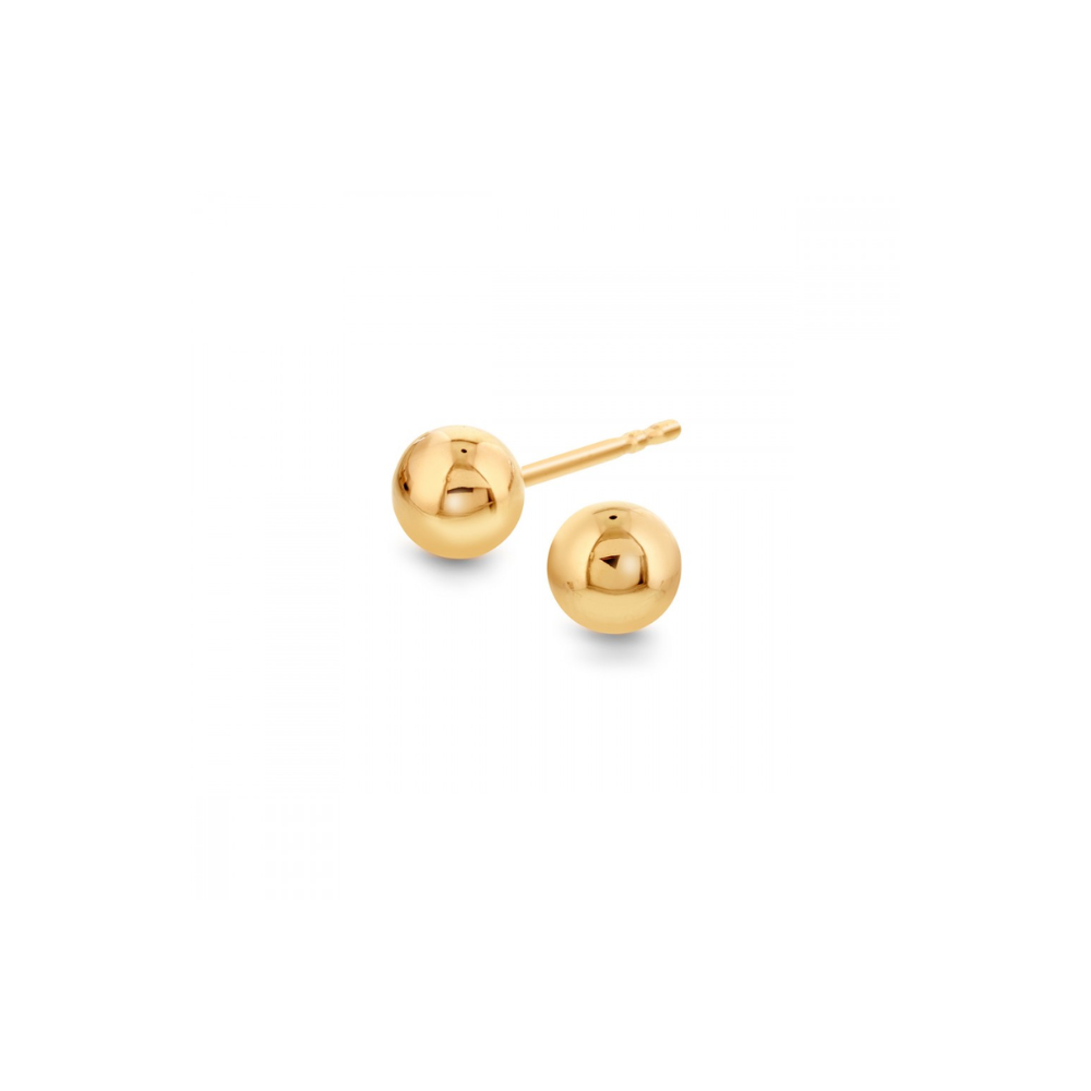 Arne Nordlie - 14 kt. kugle ørestikker, 4 mm - 53304