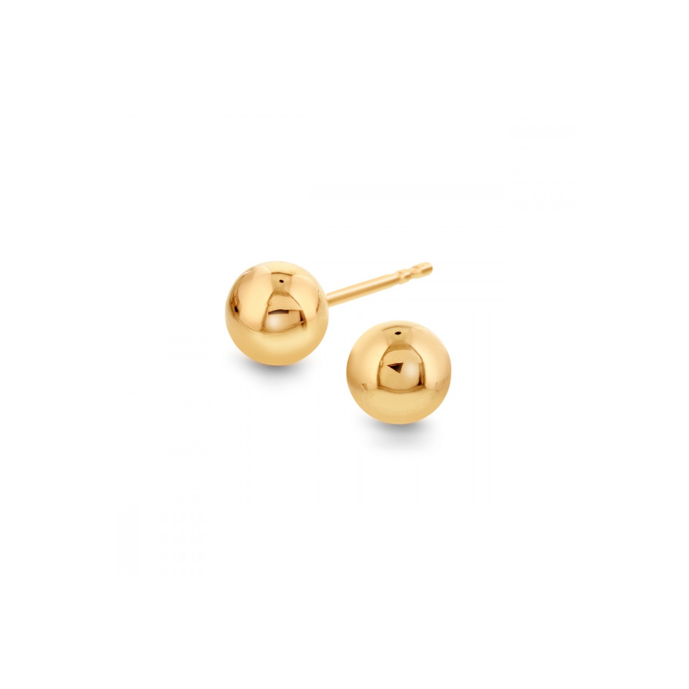 Arne Nordlie - 14 kt. kugle ørestikker, 5 mm - 53305