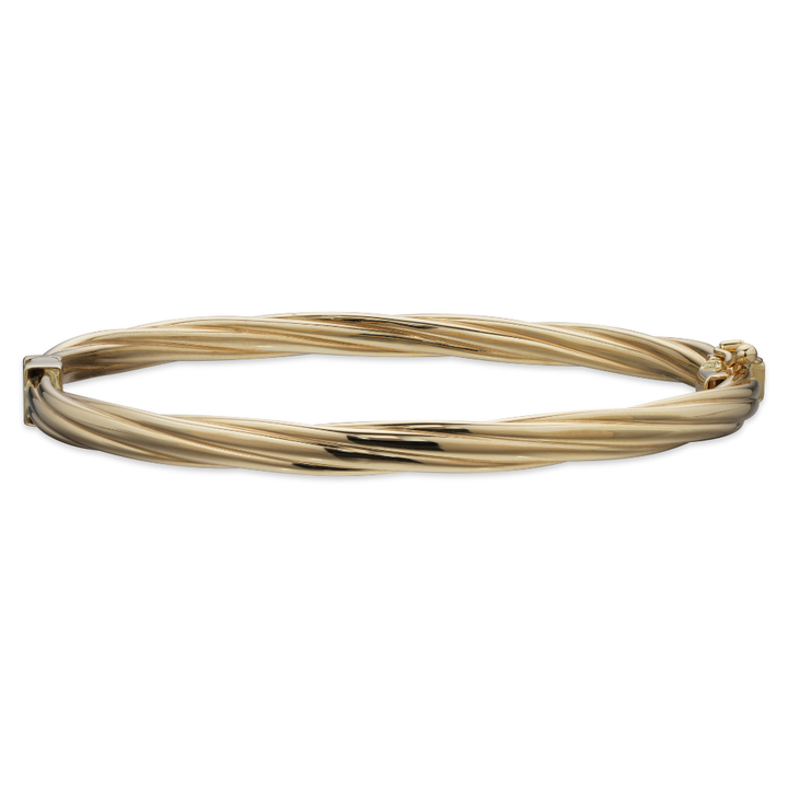 Scrouples - Snoet armring i forgyldt sølv - 695832