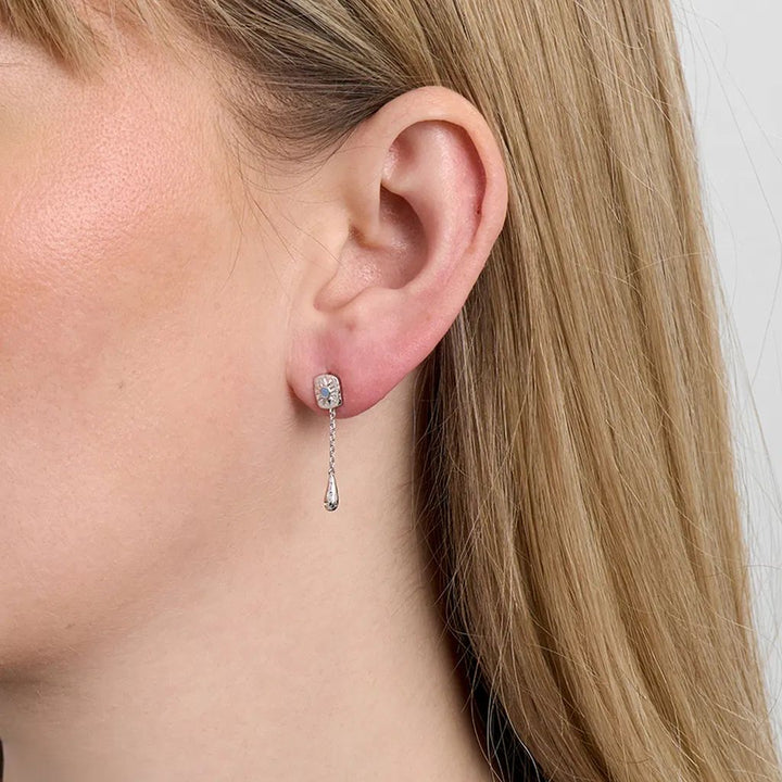 Studio Z - Marena sølv ørestik med blå sten - 7117958