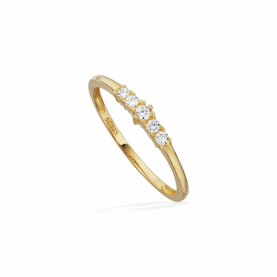 Scrouples - 8 karat guld ring med sten - 713693