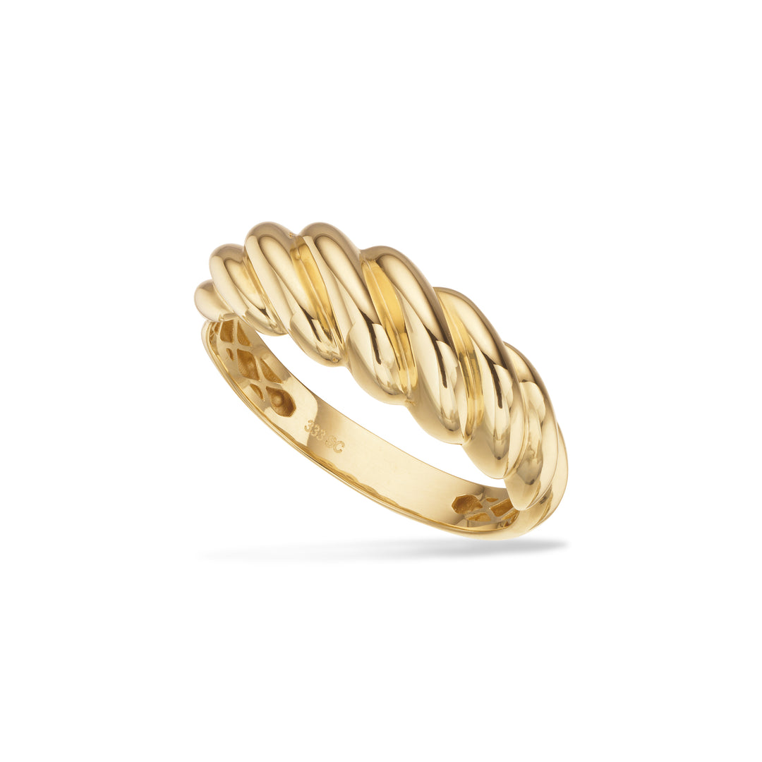 Scrouples - 8 karat guld ring med snoet design - 714283