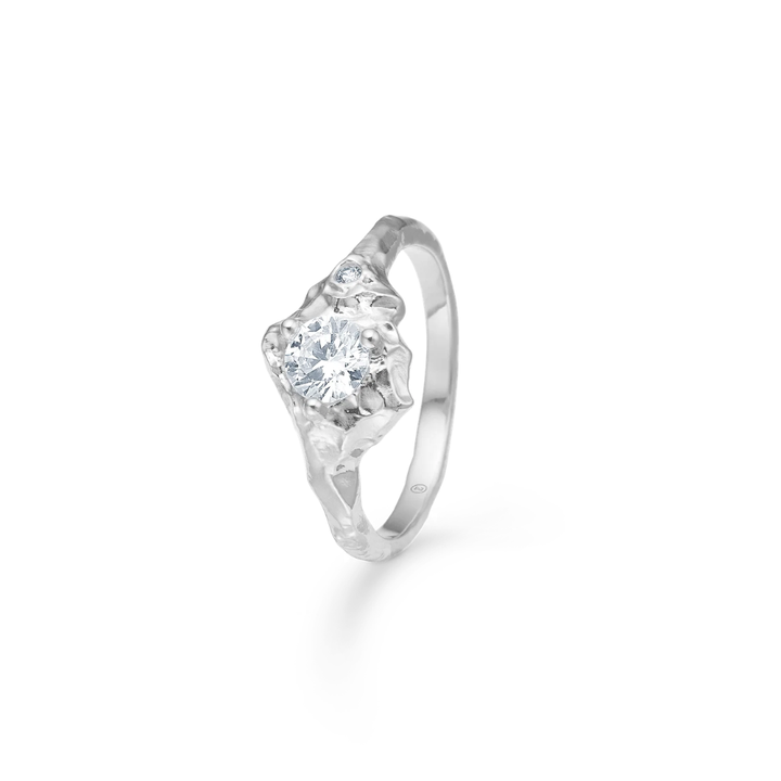 Studio Z - Veil ring i sølv med 2 zirkoner - 7147968