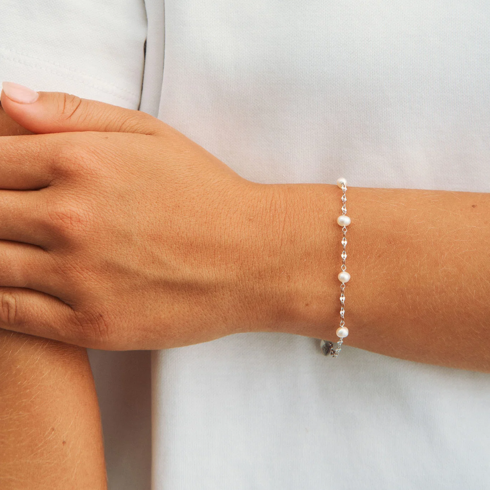 Studio Z - Aurelia Pearl armbånd i sølv med kulturperler - 7153450