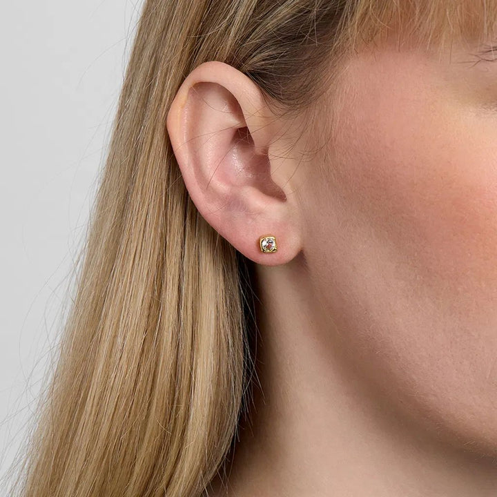 Studio Z - Elera ørestik i forgyldt med sten - 7217955