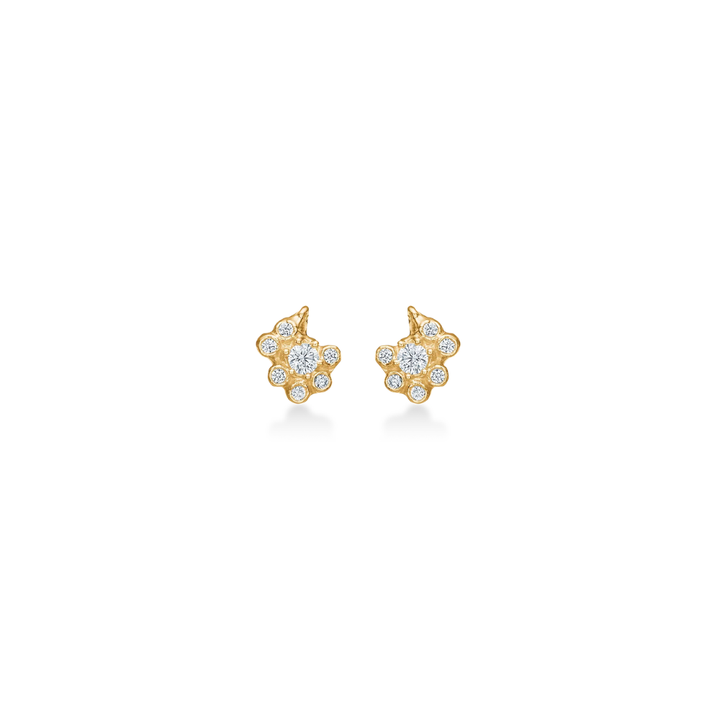Studio Z - Lace ørestikker i forgyldt med zirkonia, 5mm - 7217963