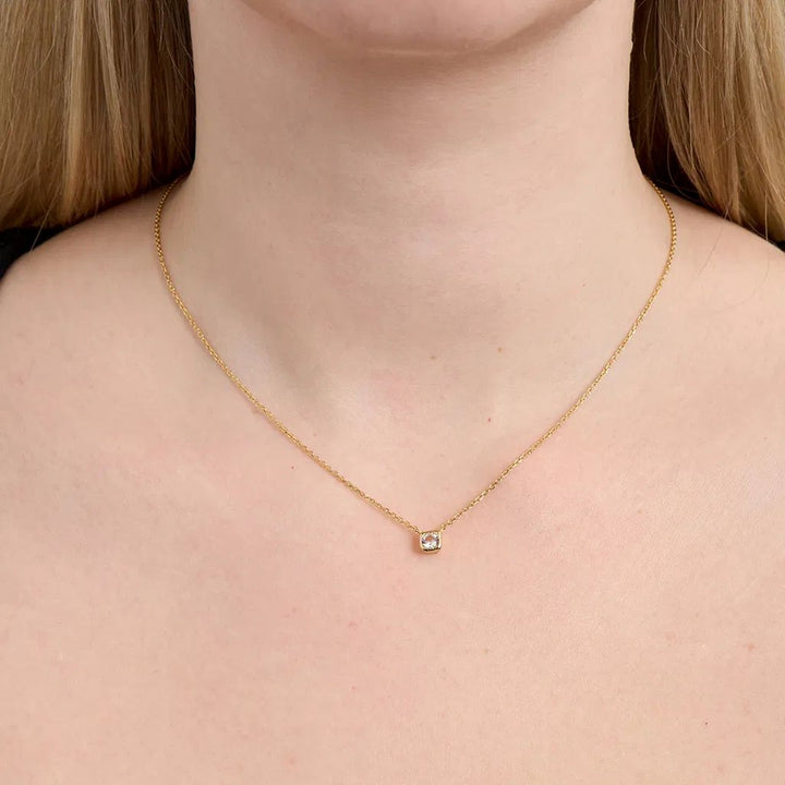 Studio Z - Elera forgyldt hanskæde med sten - 7227955