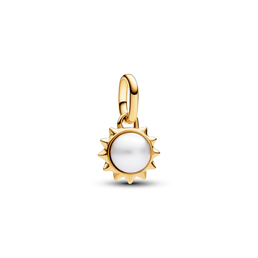 Pandora - Pandora ME Perle & Sol Minicharm i forgyldt - 763035c01