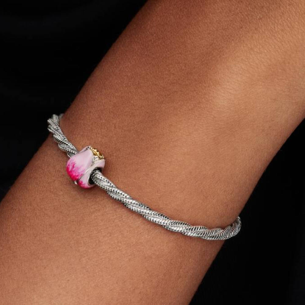 Pandora - Pink Tulipan charm - 764352c01