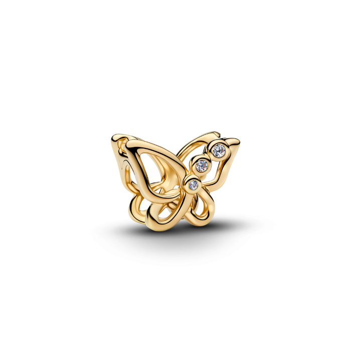 Pandora - Sommerfugl Openwork charm i forgyldt - 764369c01
