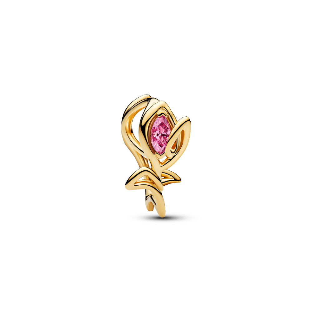 Pandora - Tulipan Åbent Charm i forgyldt - 764555c01