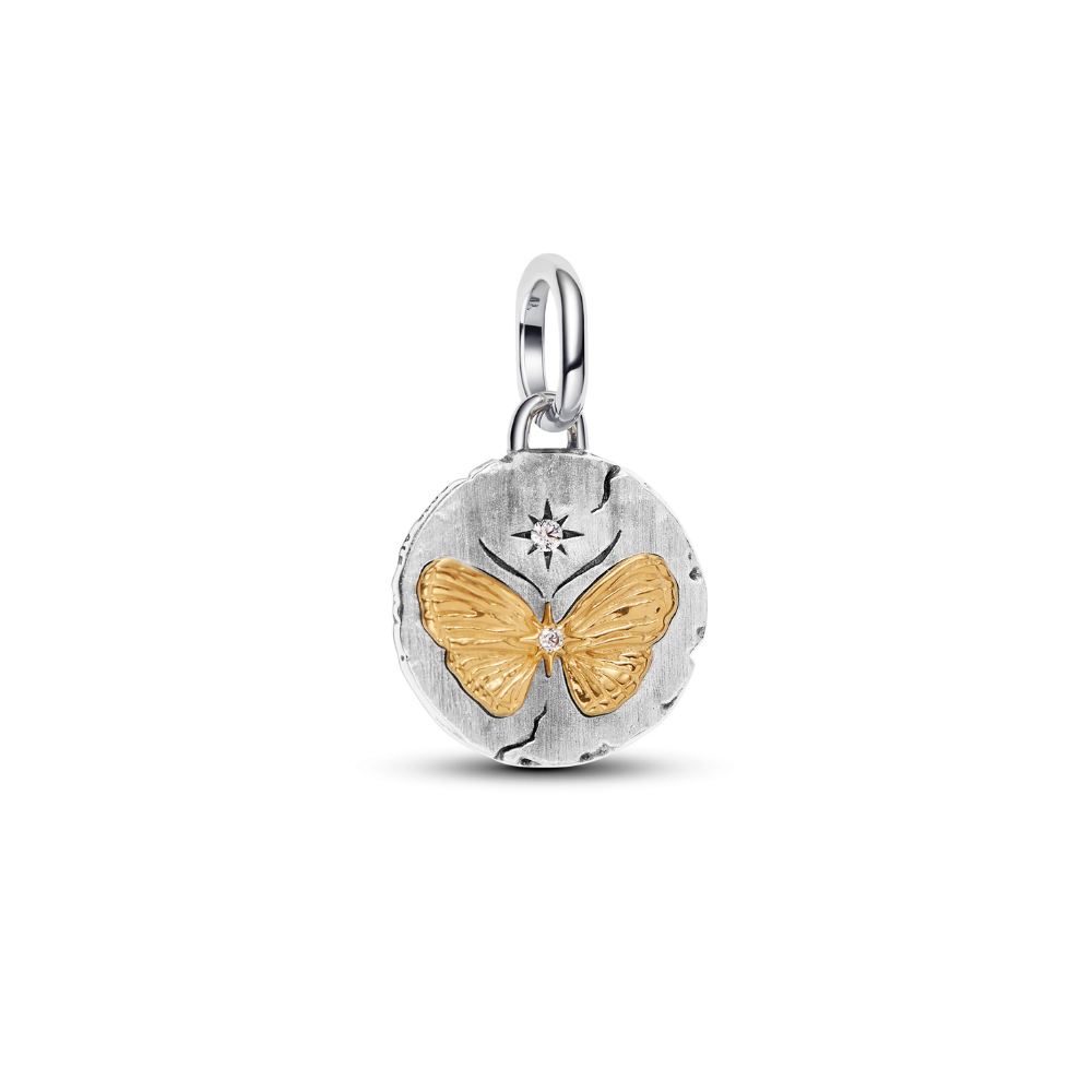 Pandora - Sommerfugl Medaljon Charm i sølv - 764803c01