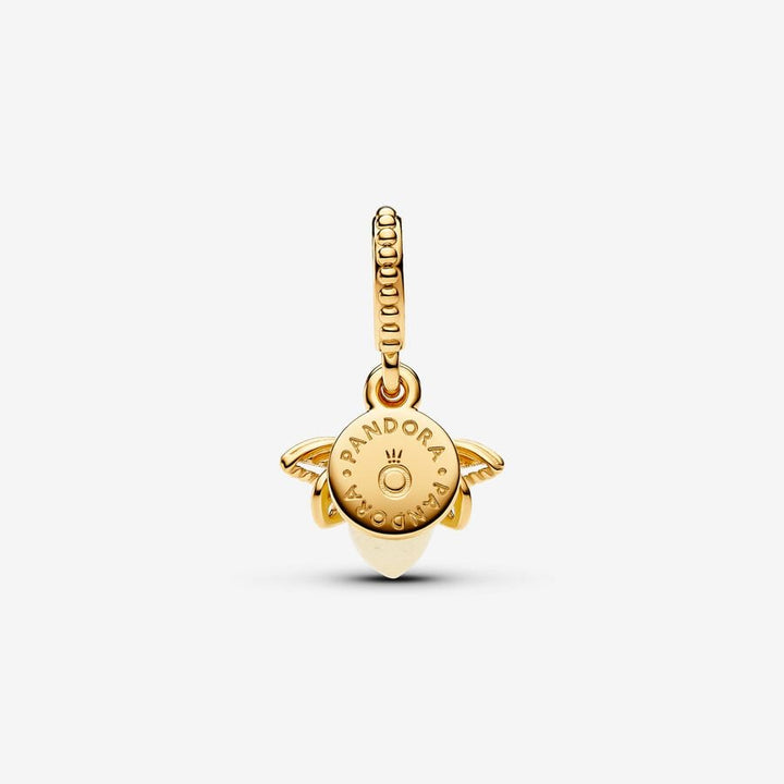 Pandora - Selvlysende ildflue charm i forgyldt - 769352c01