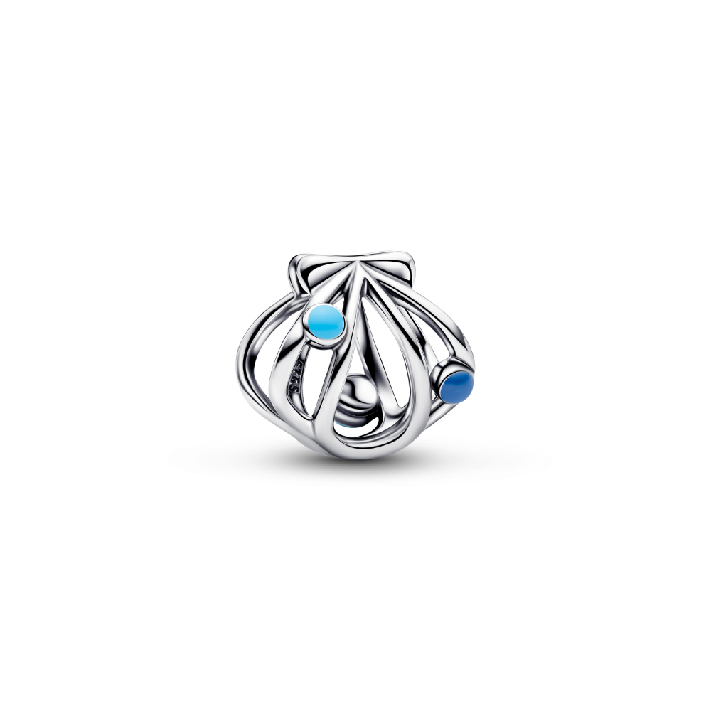 Pandora - Openwork Muslingeskal charm i sølv - 794695c01