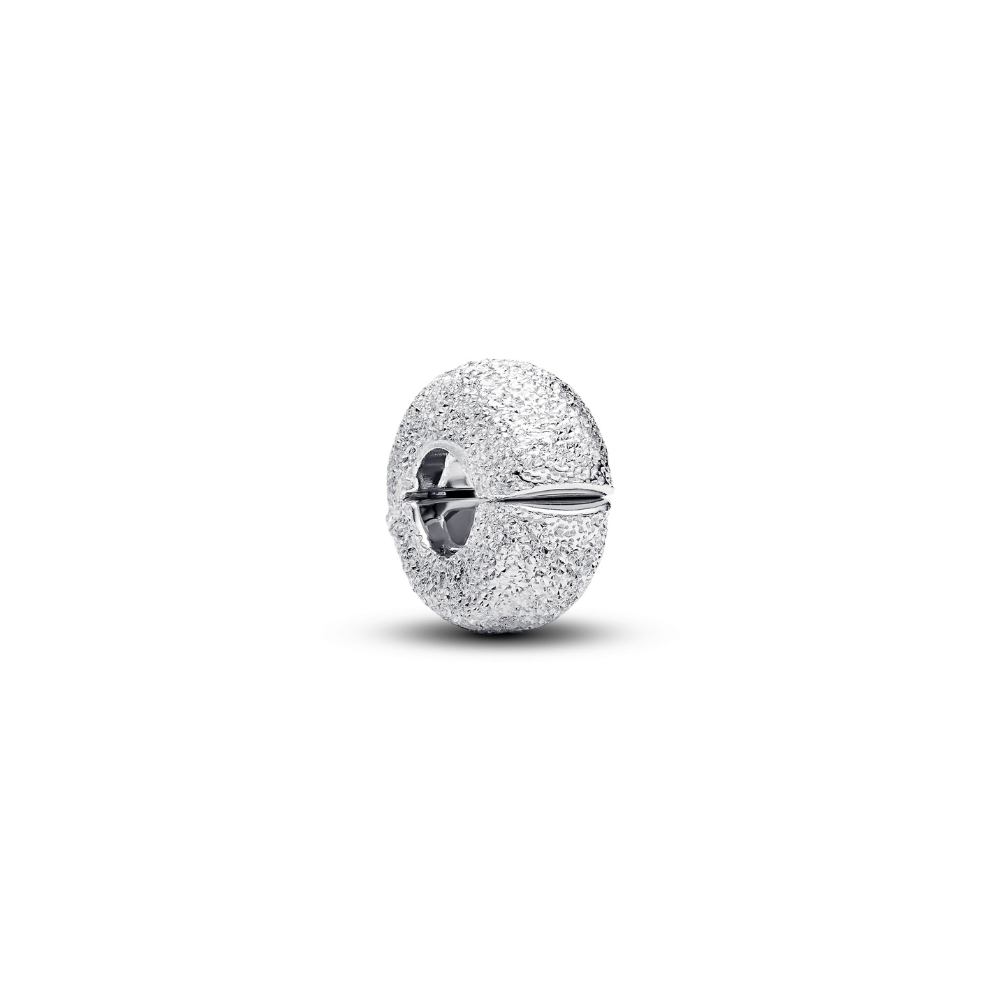 Pandora - Tekstureret Mini Klemmeled i sølv - 794771c00