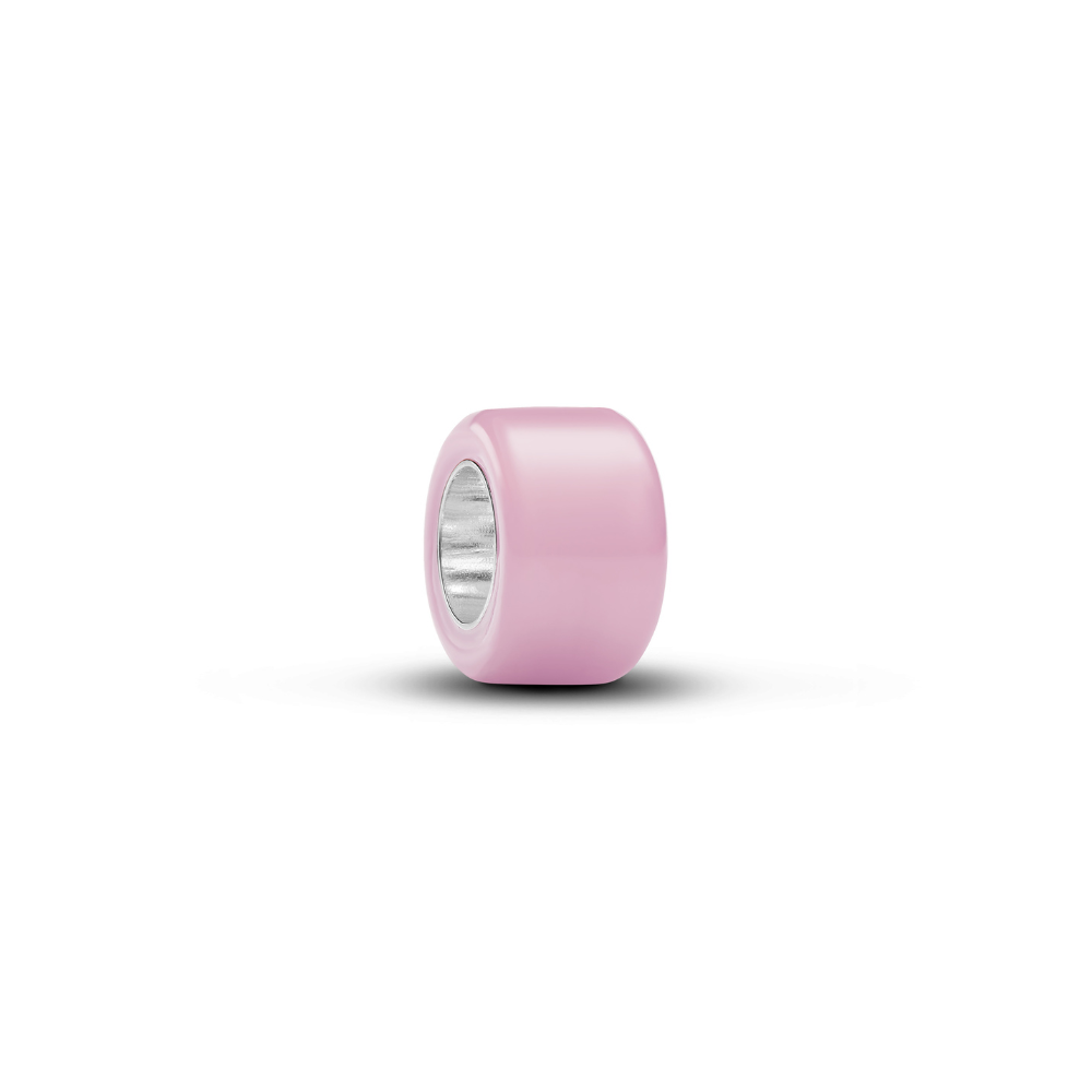 Pandora - Pink Muranoglas Minicharm i sølv - 794773c05