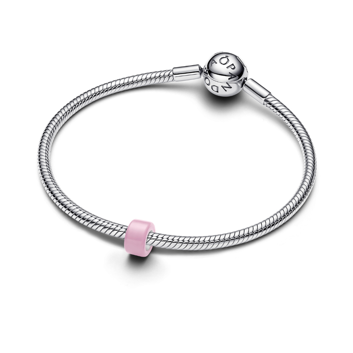 Pandora - Pink Muranoglas Minicharm i sølv - 794773c05