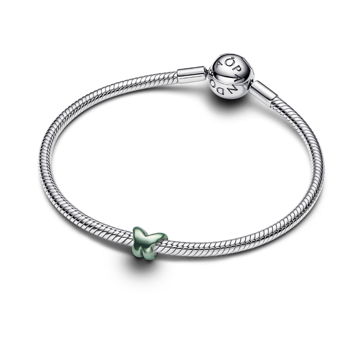 Pandora - Grøn Sommerfugl Minicharm i sølv - 794783c01
