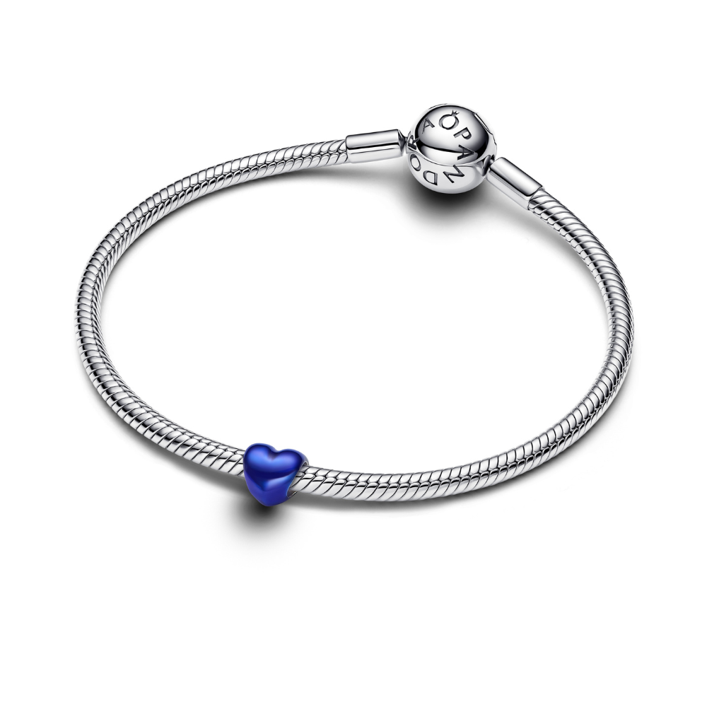 Pandora - Blåt Hjerte minicharm - 794785c02