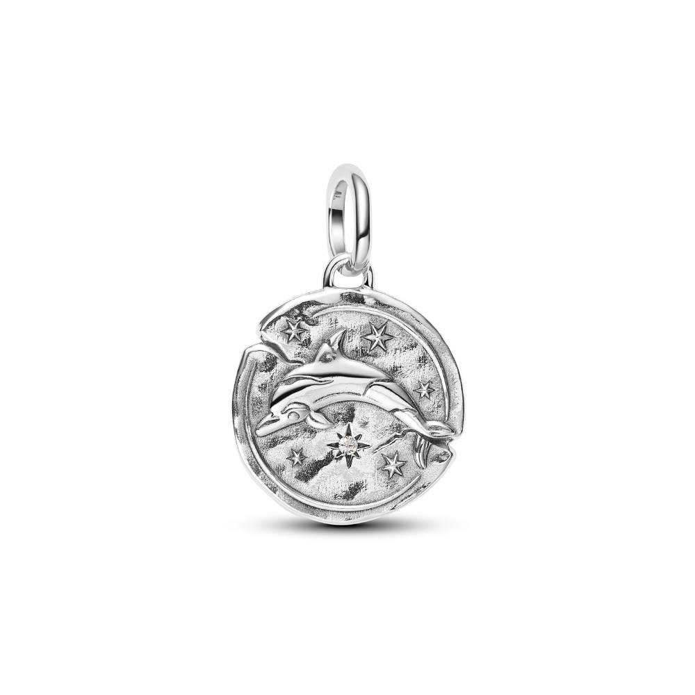 Pandora - Delfin Medaljon Charm i sølv - 794807c01