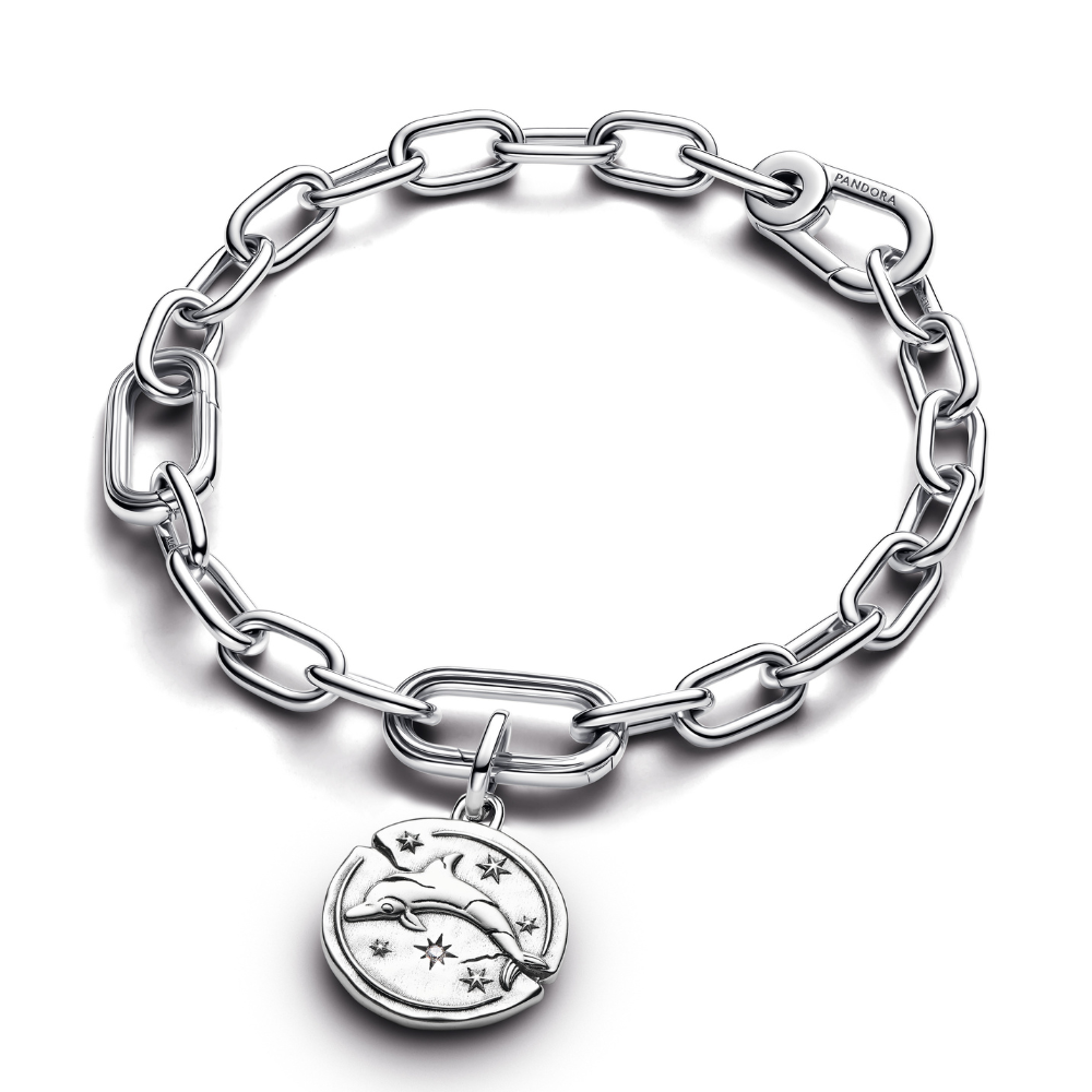 Pandora - Delfin Medaljon Charm i sølv - 794807c01