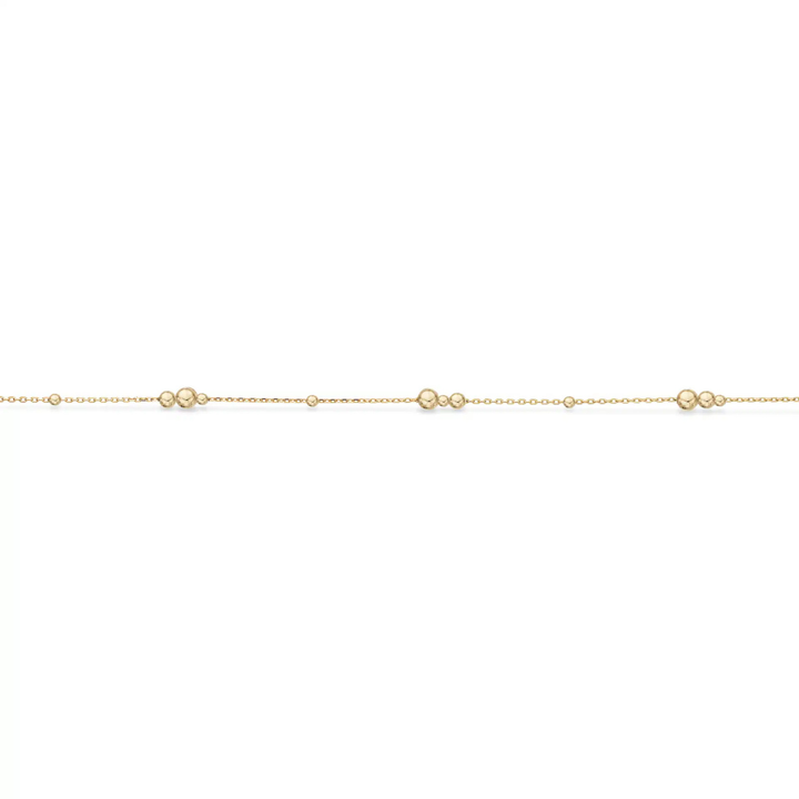 Scrouples - 8 karat guldarmbånd med kugler - 34183a,m