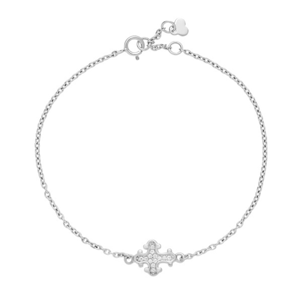 Lund Copenhagen - Dagmarkors armbånd med zirkonia i sølv - 9011414-30