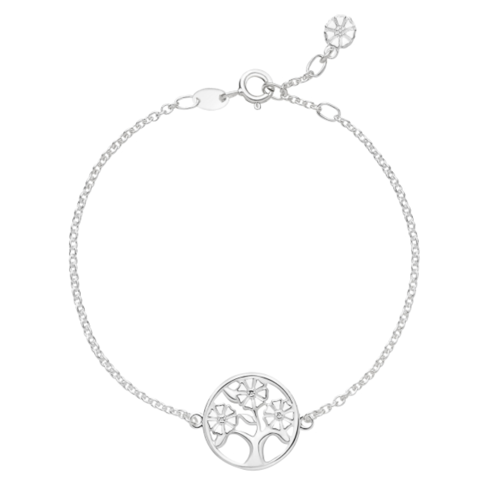 Lund Copenhagen - Marguerit Livstræ armbånd i sølv - 9015063-h