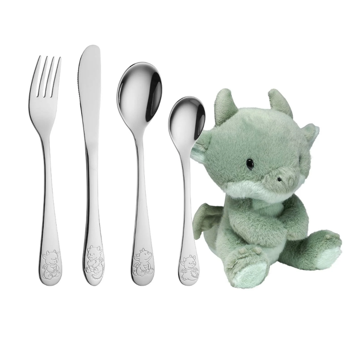 Noa Kids - Drage børnebestik med bamse - 93002527016